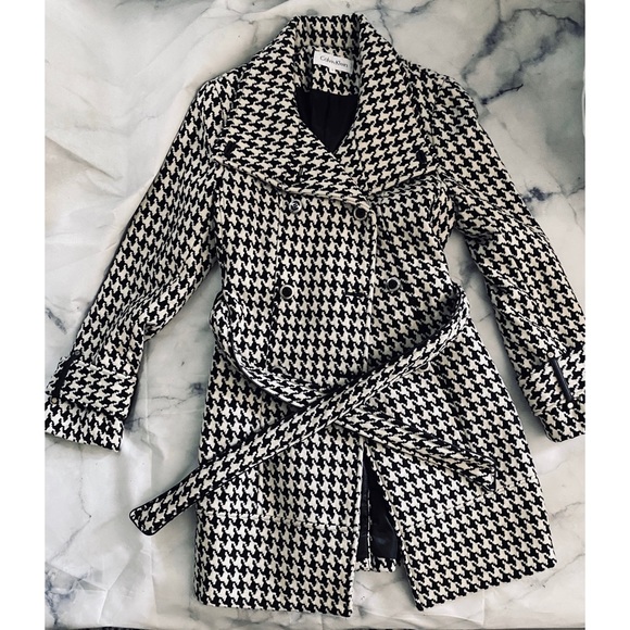 calvin klein houndstooth jacket